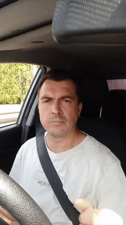 Behind the wheel on a Nizhny Novgorod highway