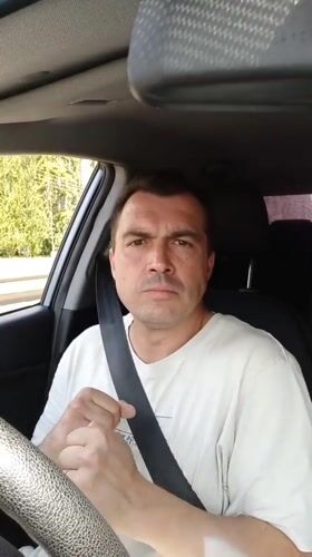 Behind the wheel on a Nizhny Novgorod highway