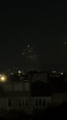 Fireworks display over Burgas, Bulgaria on a summer night