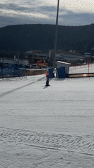 Early morning ski resort activity captured across multiple locations