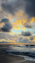 Dawn or dusk coastal scene captured in Cyprus