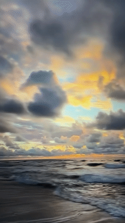 Dawn or dusk coastal scene captured in Cyprus
