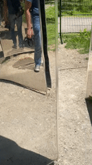 Art installation with mirrors observed in Sofia Bulgaria