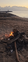 Evening beach life captured across Denpasar coastal areas