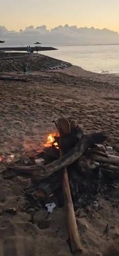 Evening beach life captured across Denpasar coastal areas