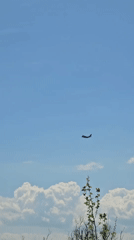 Aircraft spotted flying over Sofia on clear morning