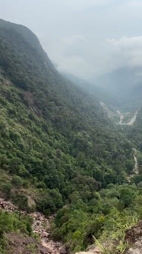 Valley landscape filmed in Nam Khanh Vinh, Vietnam