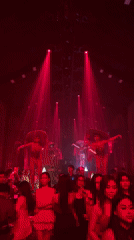 Radio Garcon live show lights up a red-drenched Bali venue