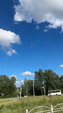 Casual everyday life in Chaikovsky on a summer afternoon