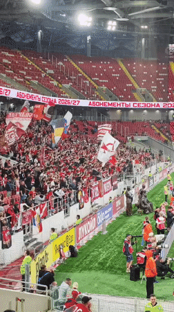 Stadium crowd and quiet home moments in Khimki