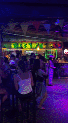 Crowded nightclub scene captured in Chiang Mai, Thailand
