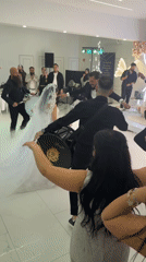 Wedding reception with live drummers celebrated in Groningen hall
