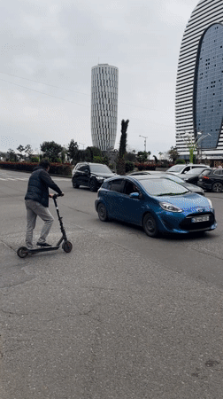 Urban life documented across Batumi, Georgia streets and buildings