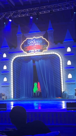 Circus on Ice show and surrounding venue scenes in Makassar