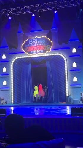Circus on Ice show and surrounding venue scenes in Makassar