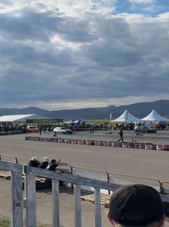 Vintage Volkswagen Golf drag racing event draws crowds in Sliven