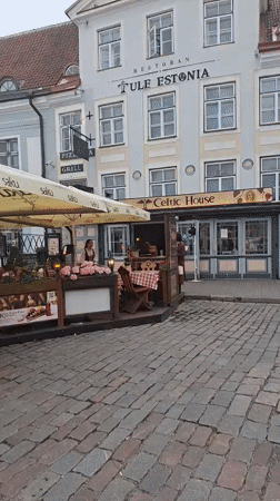 Afternoon stroll through Tallinn's medieval Old Town restaurants and streets