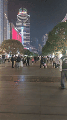 Nighttime commercial district activity documented across Chongqing area