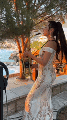 Saxophonist performs seaside sunset concert in Montenegro coastal town