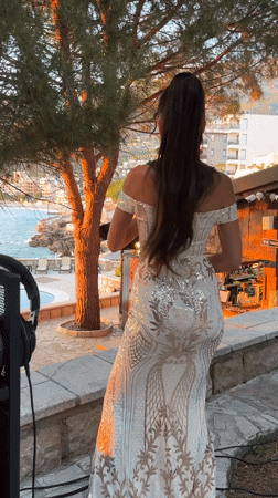 Saxophonist performs seaside sunset concert in Montenegro coastal town