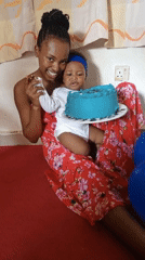 Mother celebrates baby's 8-month milestone in Keffi, Nigeria