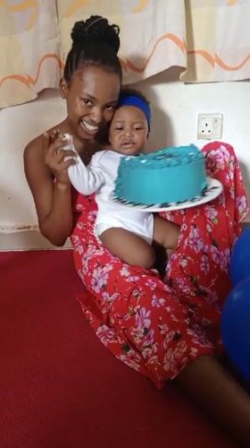 Mother celebrates baby's 8-month milestone in Keffi, Nigeria