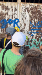 Children paint over graffiti, explore nature in Bar Montenegro