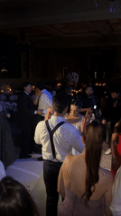 Wedding reception celebration captured in Mexico City outdoor venue