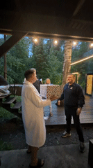 Family celebrates with gifts and dart games in Bakhtiyary
