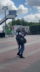 Motorcycle event with live music held in Moscow square