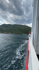 Ferry crossing documented between Lepetane and Đurići, Montenegro