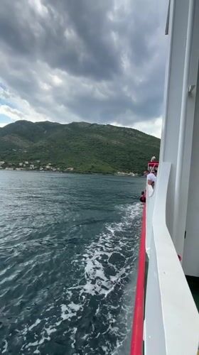 Ferry crossing documented between Lepetane and Đurići, Montenegro