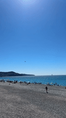 Summer morning scenes captured across Nice waterfront and streets