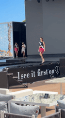 Beauty pageant held outdoors in Kemer, Turkey