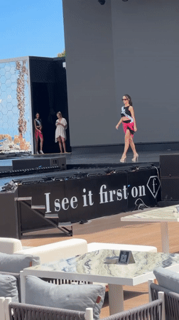 Beauty pageant held outdoors in Kemer, Turkey