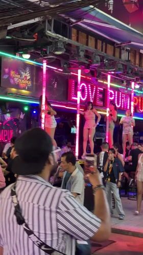 Patong entertainment district buzzes with evening crowd preparations