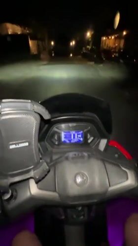 Night scooter ride through North Kuta, Bali