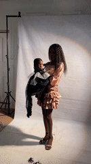 Family portrait session documented in Nigerian photography studio