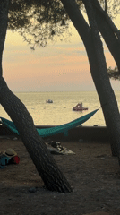 Sunset on the Adriatic: beach and water activity in Bar, Montenegro