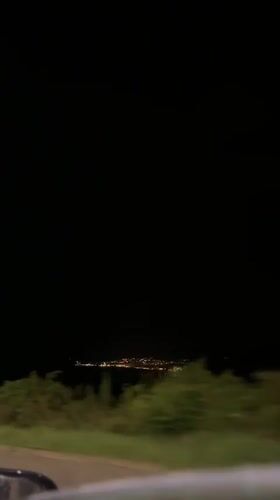 Night drive through Byala captures distant city lights