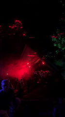 Nighttime gathering draws crowds to illuminated venue in Penebel