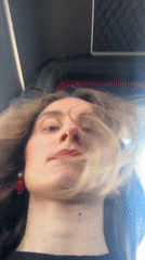 Woman filmed on moving vehicle in Kryvyi Rih, Ukraine