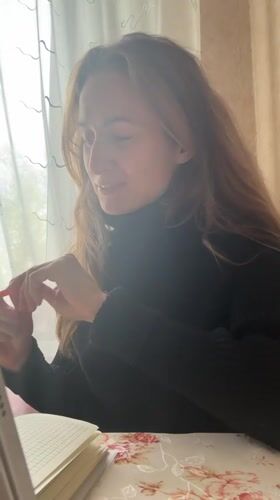 Woman joins four-person Zoom call in Kryvyi Rih