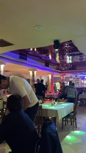 Restaurant celebration with dancing and toasts in Zlatograd