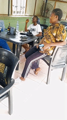 Casual dining scene captured at Zango-ndaji restaurant