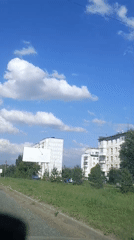 Driving through Chaikovsky on a sunny summer afternoon