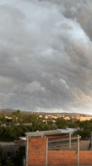 Storm clouds move in over the Mũi Né and Phan Thiết coast