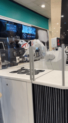 Robotic coffee station operates in Buenos Aires mall