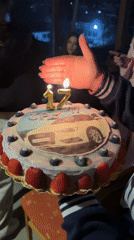 Young women celebrate 17th birthday outdoors in Zlatograd, Bulgaria
