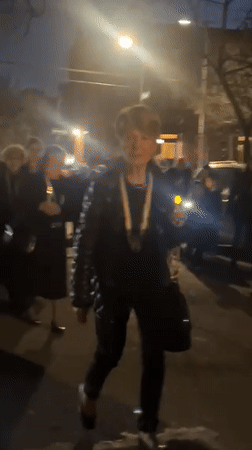 Religious procession with statue carries through Brooklyn streets